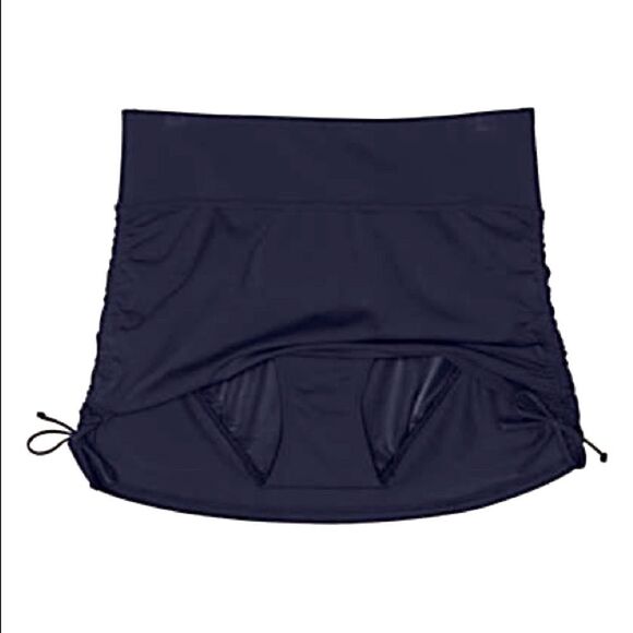 Lands' End Women's Swim Skirt - Navy - Picture 3 of 6